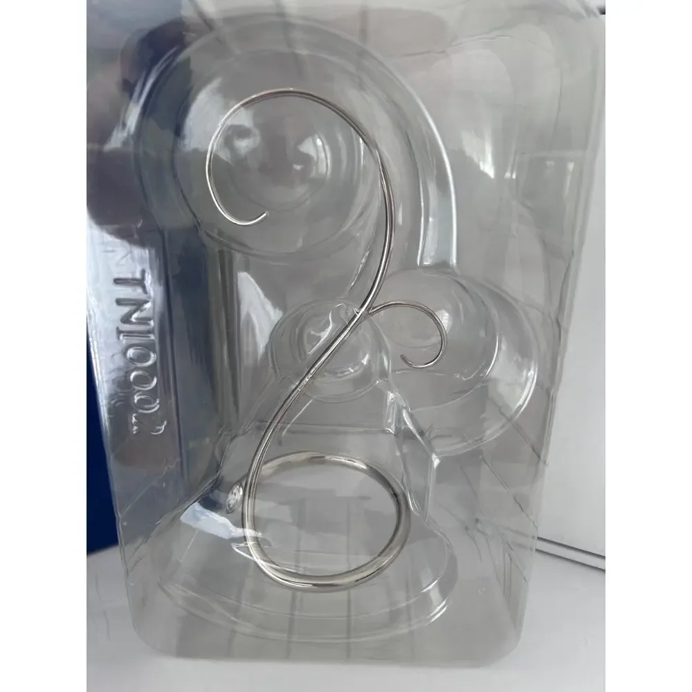 Swarovski Crystal Christmas Small 7” Ornament Holder Stand Hook Display 1076800